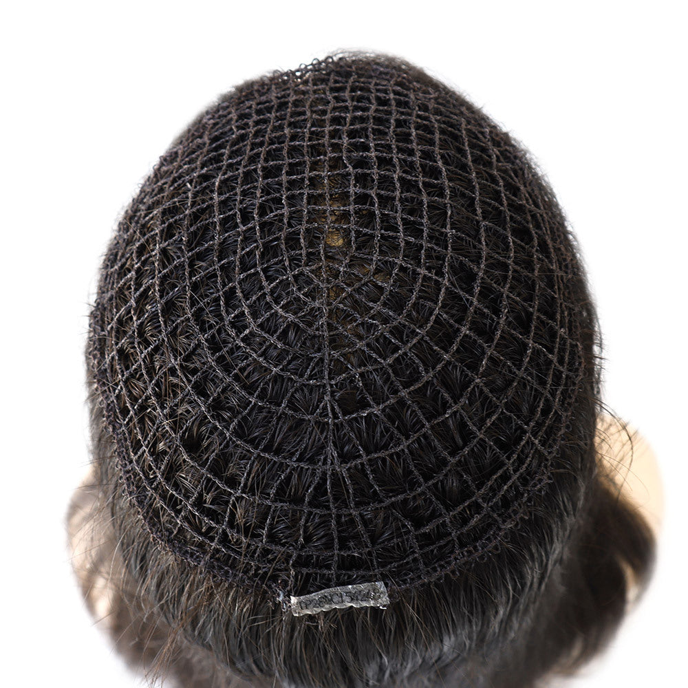 ZC-FF402 6*6.5 Inch Fishnet Women Topper 100% Virgin Hair