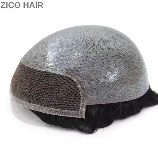 Zico Hair BIO 100% Human Hair Lace Front Invisible Hairline 0.10mm to 0.12mm Thin Polyskin Base Hair System