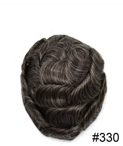 Zico Hair Q6 Stock French Lace Hair Replacement With PU Sides and Back